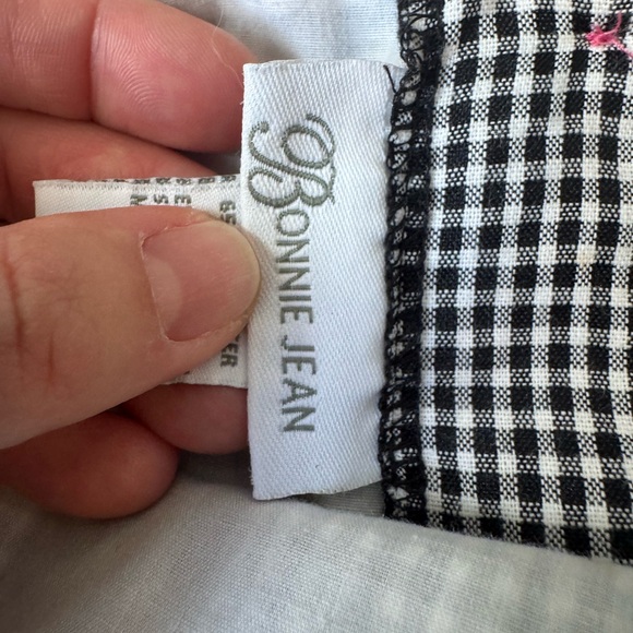 Bonnie Jean Gingham Flamingo Dress Toddler 3T Embroidered Palm Trees & Bows - Picture 7 of 10